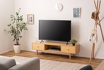 Amazon｜AZUMAYA 150cm幅テレビボード HOT-538NA｜ローボード